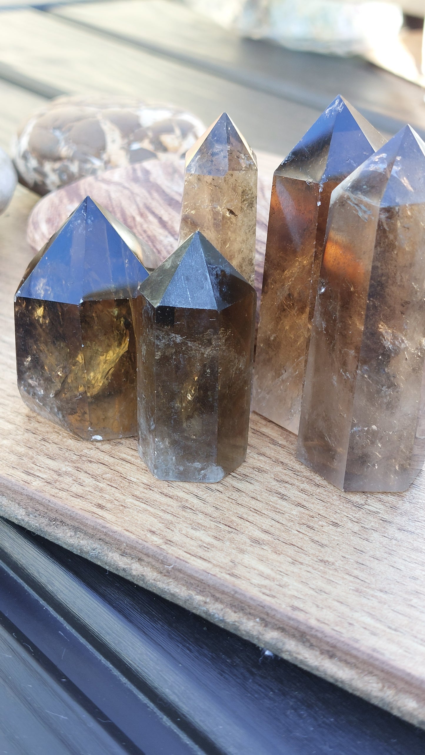 Smokey quartz mini points