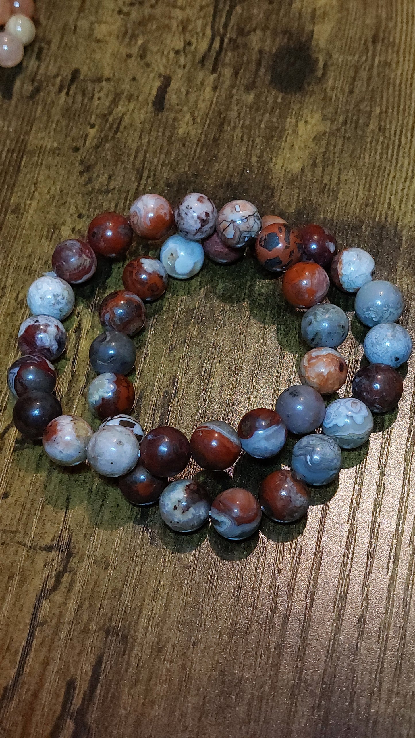 Natural mexican agate bracelet