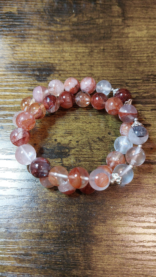 Fire quartz bracelet